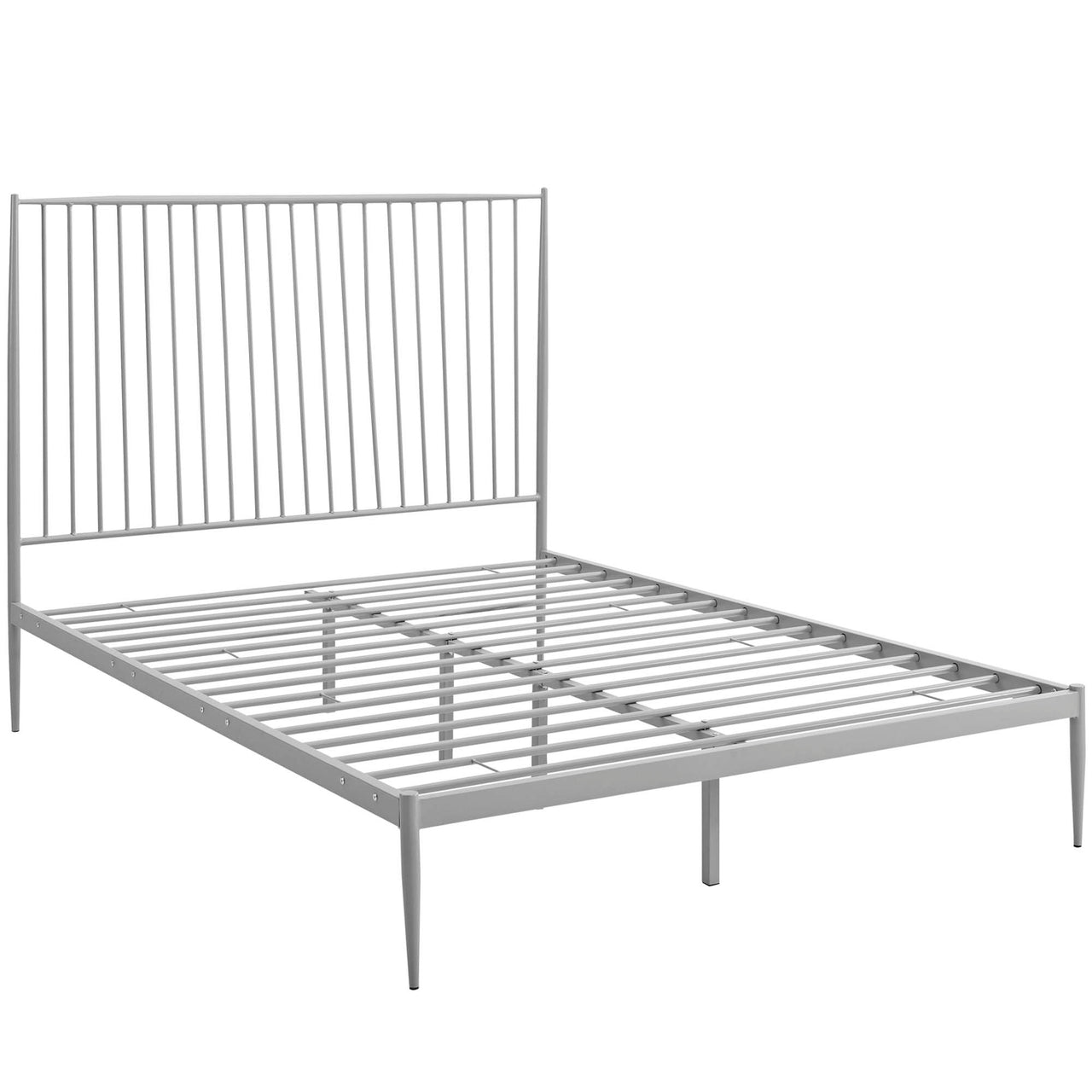 Alustra Queen Platform Bed, Gray