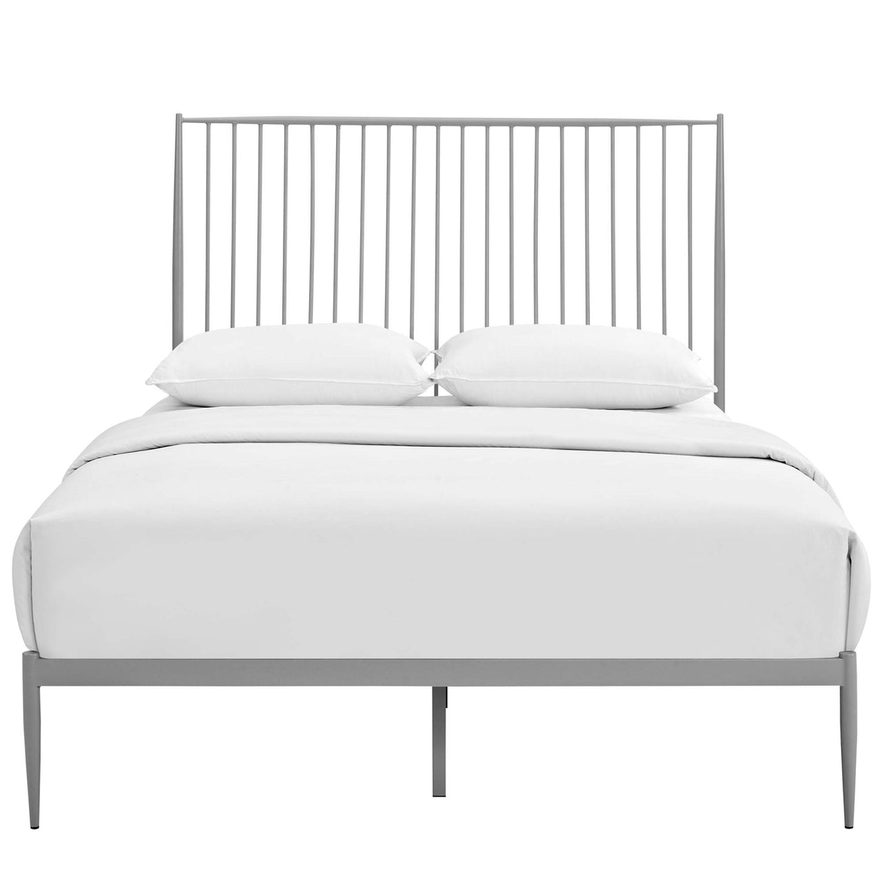 Alustra Queen Platform Bed, Gray
