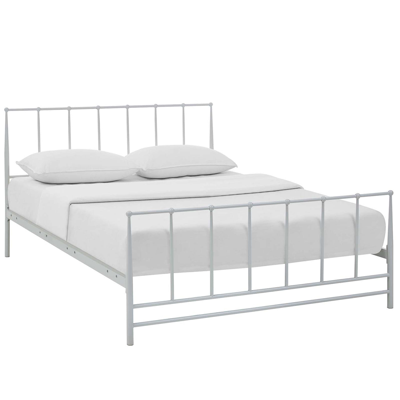 Holloway King Bed, White