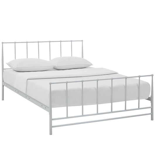 Holloway King Bed, White