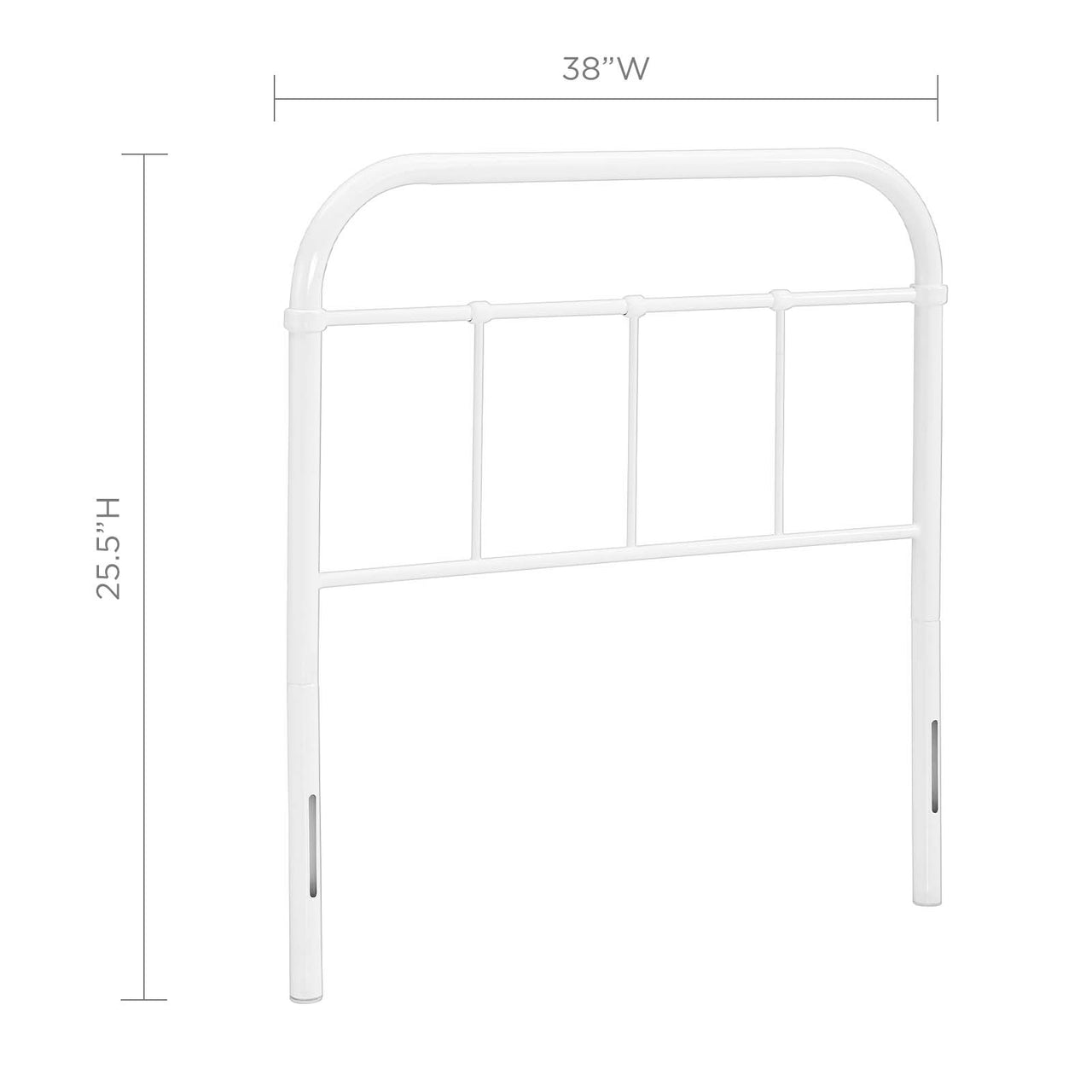 Fasten Twin Headboard, White