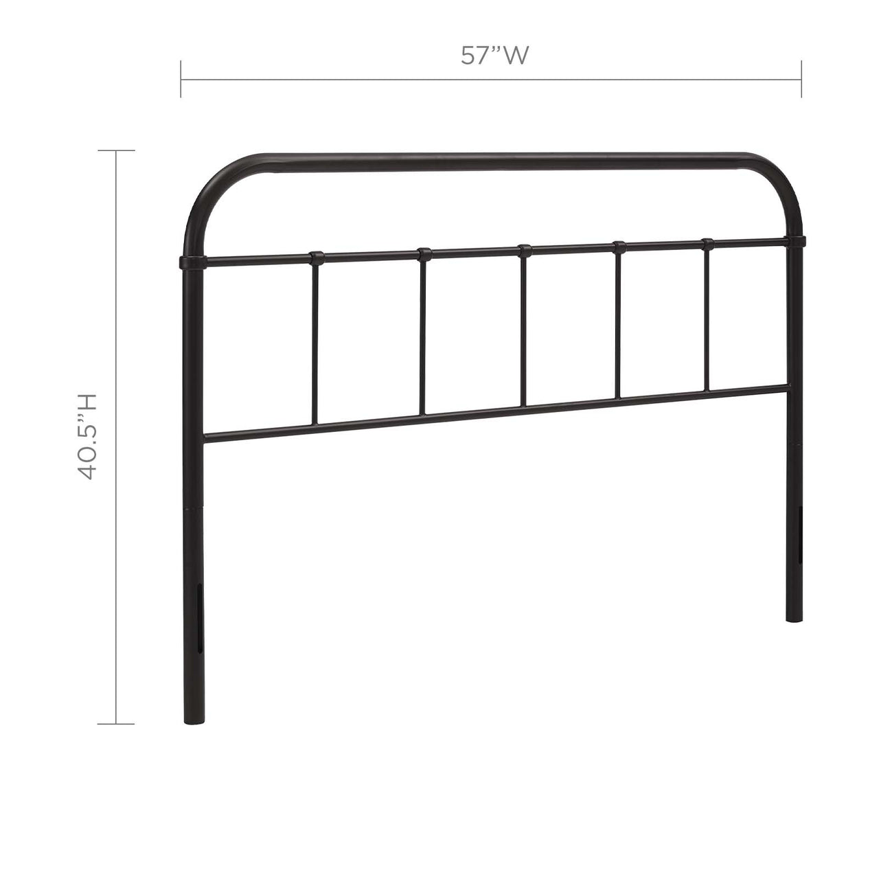Fasten Full Headboard, Brown