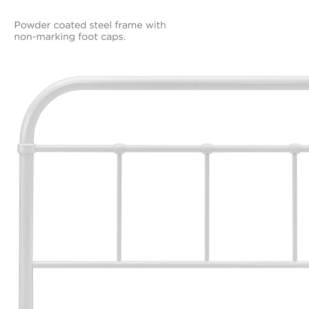 Fasten Full Headboard, White