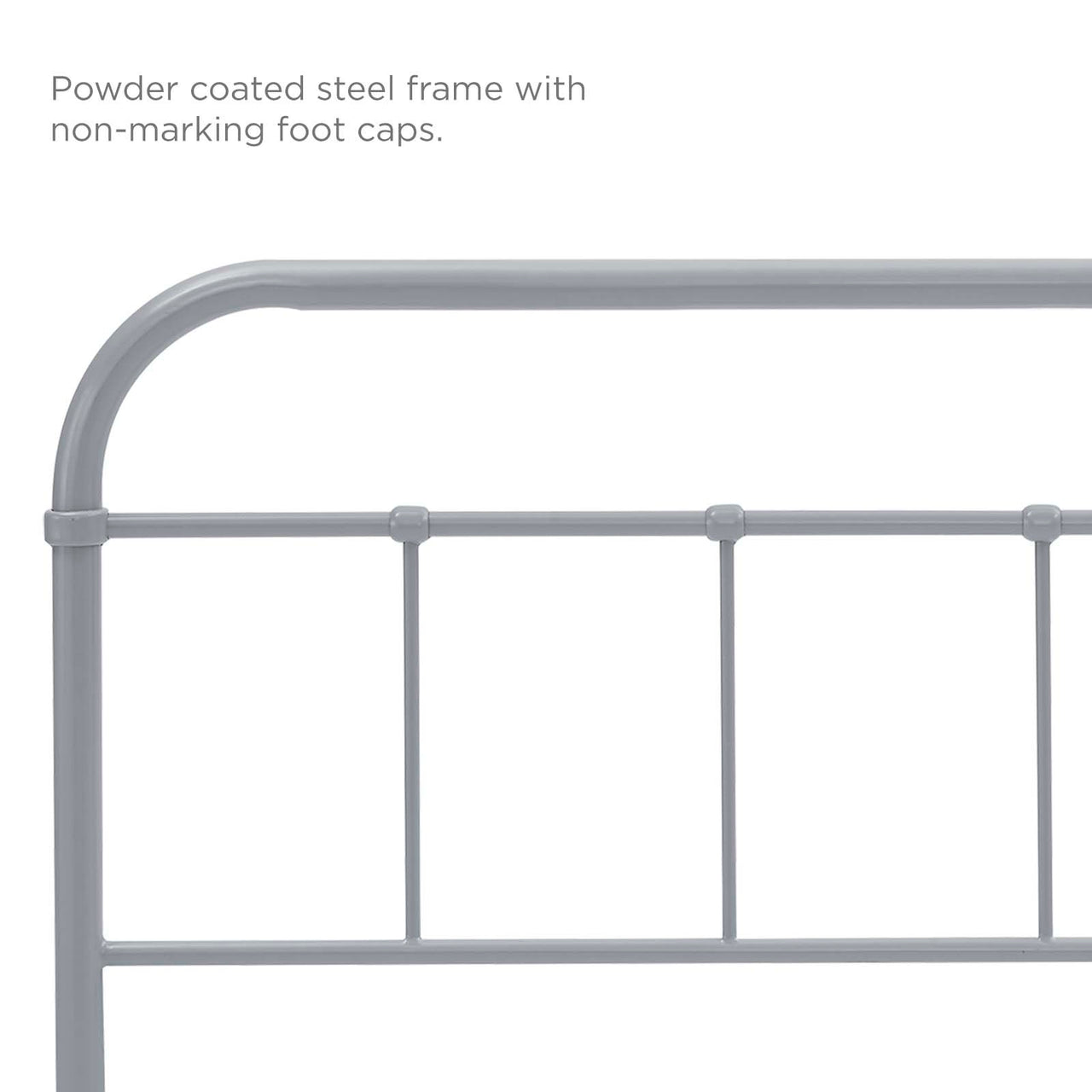 Fasten King Headboard, Gray