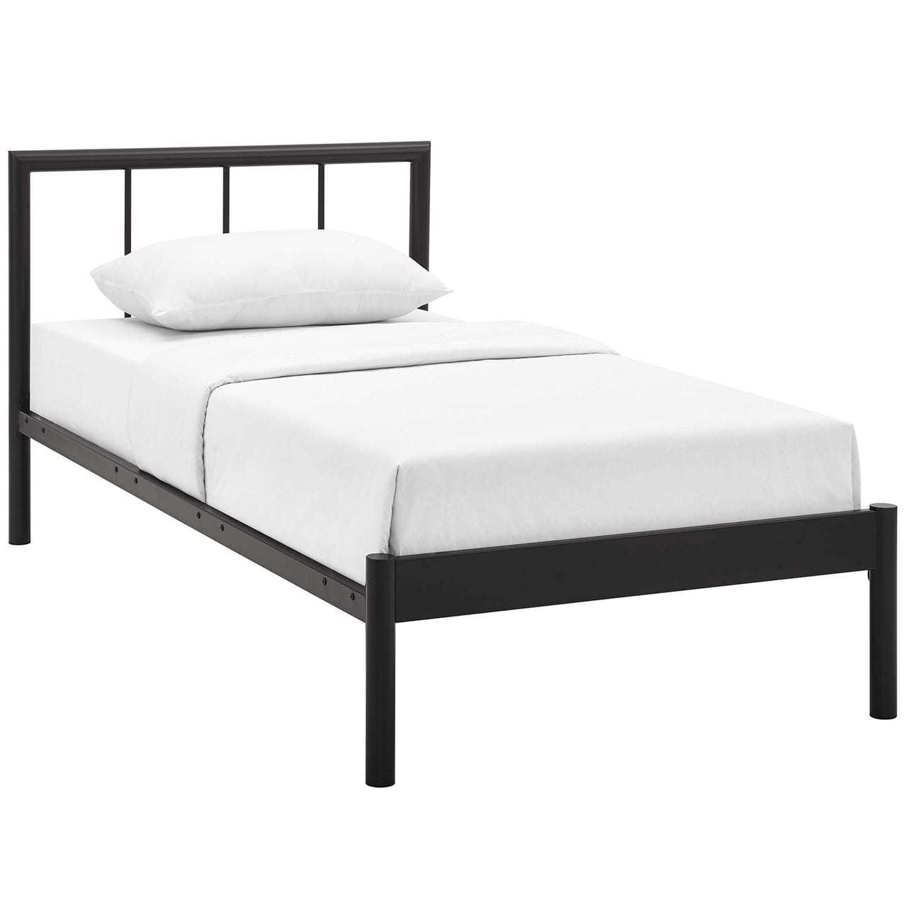 Tavira Twin Bed Frame, Brown