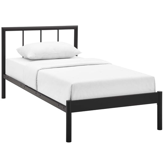 Tavira Twin Bed Frame, Brown