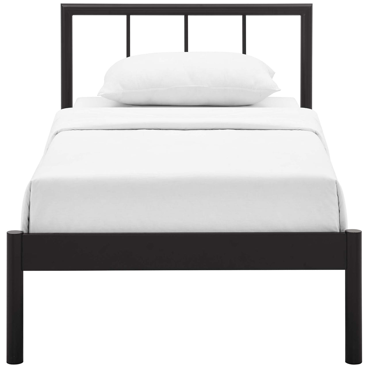 Tavira Twin Bed Frame, Brown