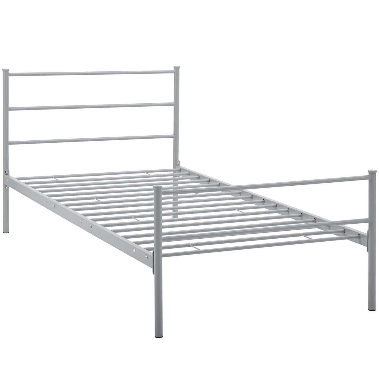 Elowen Platform Twin Bed Frame, Gray