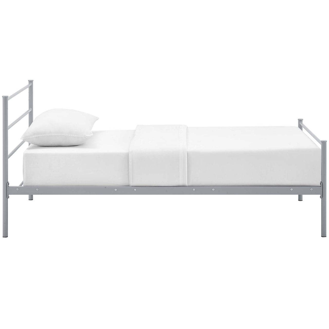 Elowen Platform Twin Bed Frame, Gray