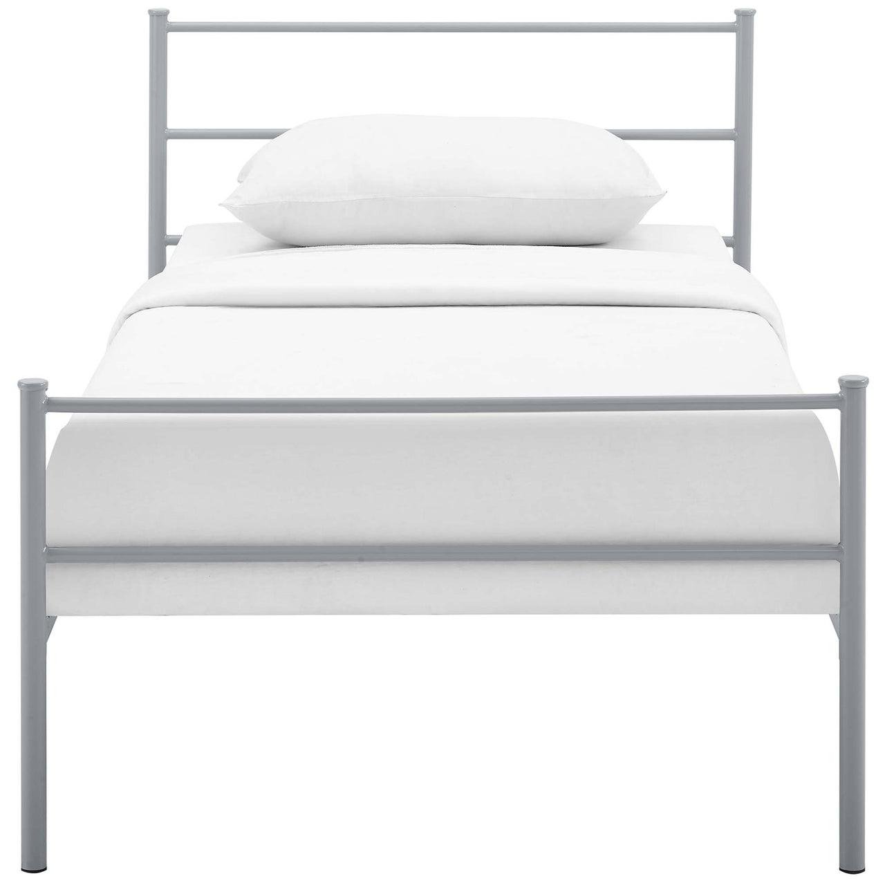 Elowen Platform Twin Bed Frame, Gray