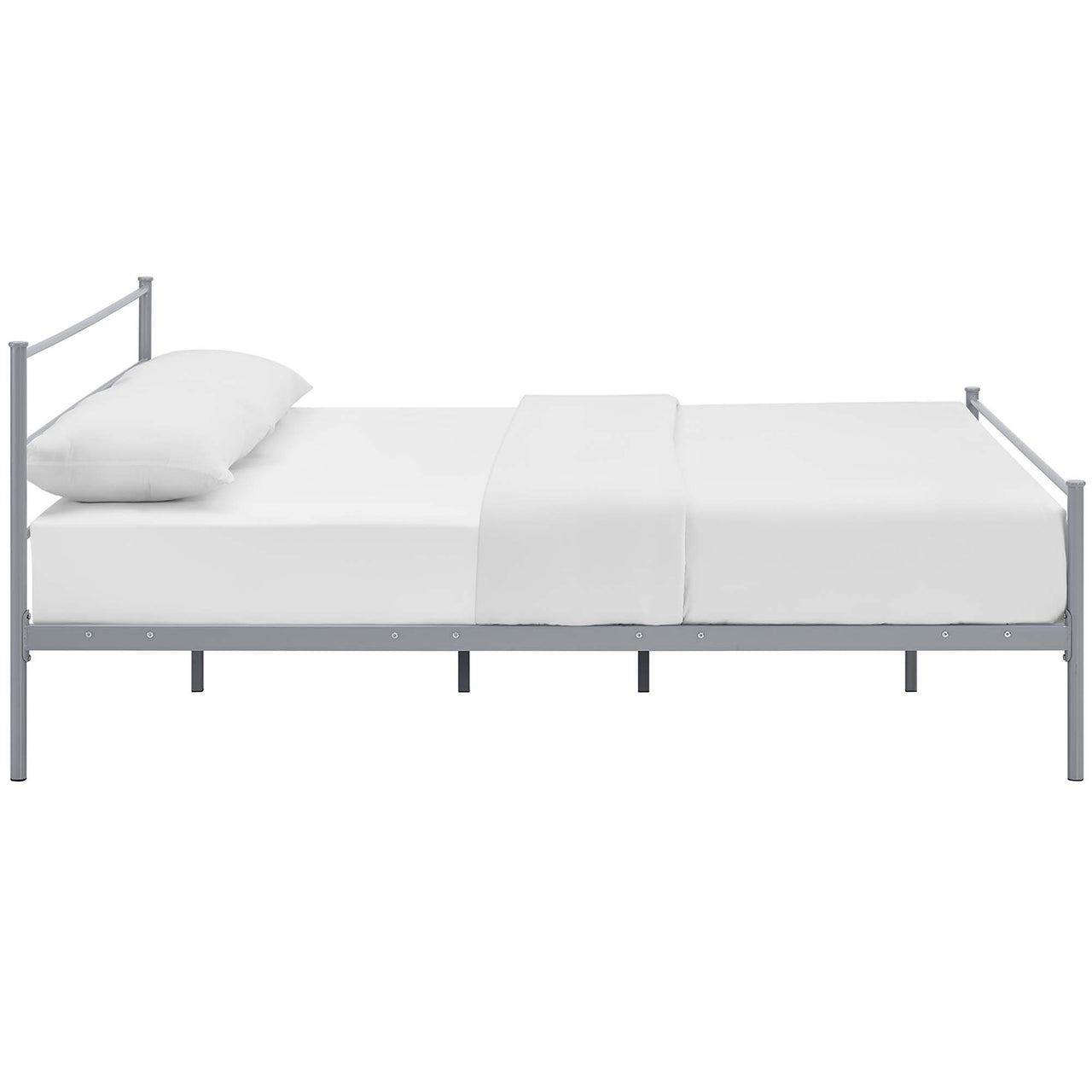 Elowen Platform Full Bed Frame, Gray