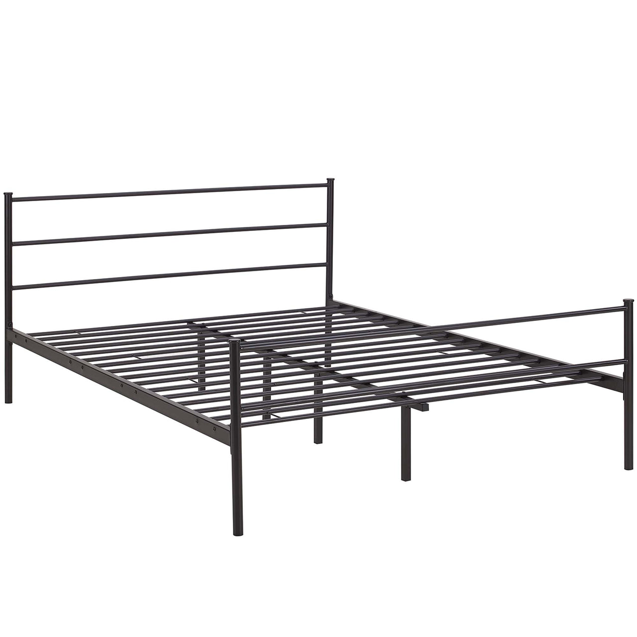 Elowen Platform Queen Bed Frame, Brown