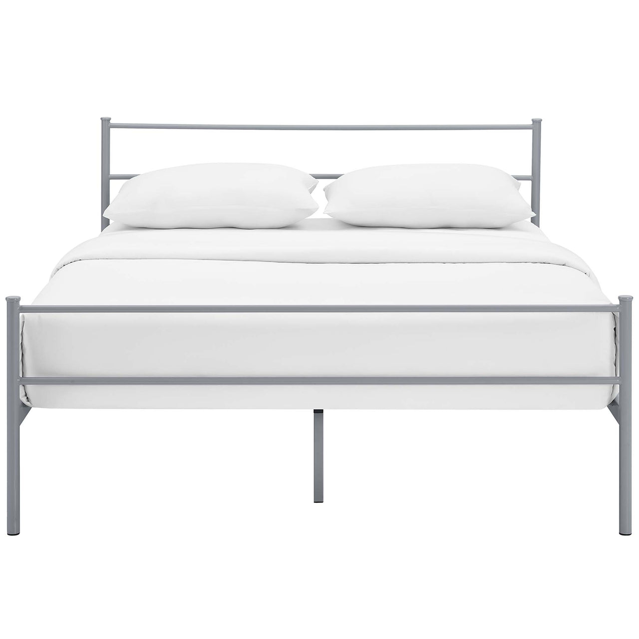 Elowen Platform Queen Bed Frame, Gray