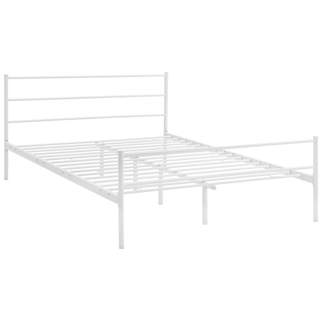 Elowen Platform Queen Bed Frame, White
