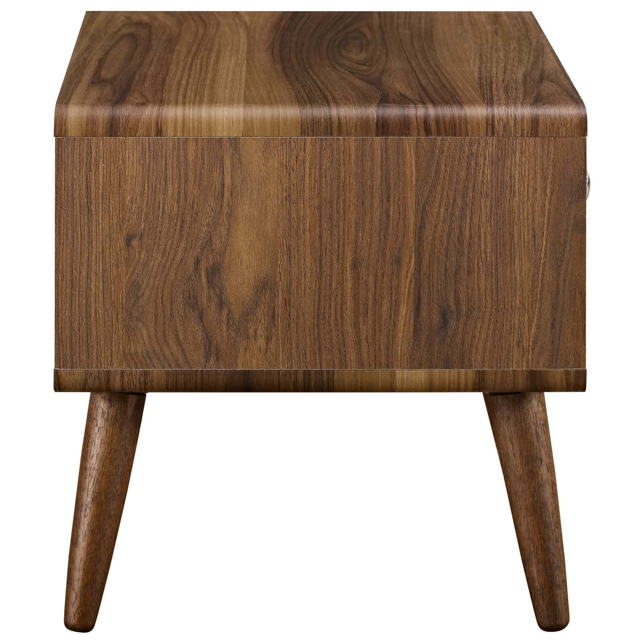 Erisen Nightstand, Small, Walnut & White