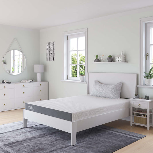 6" Memory Foam Full Mattress, MILM6, White