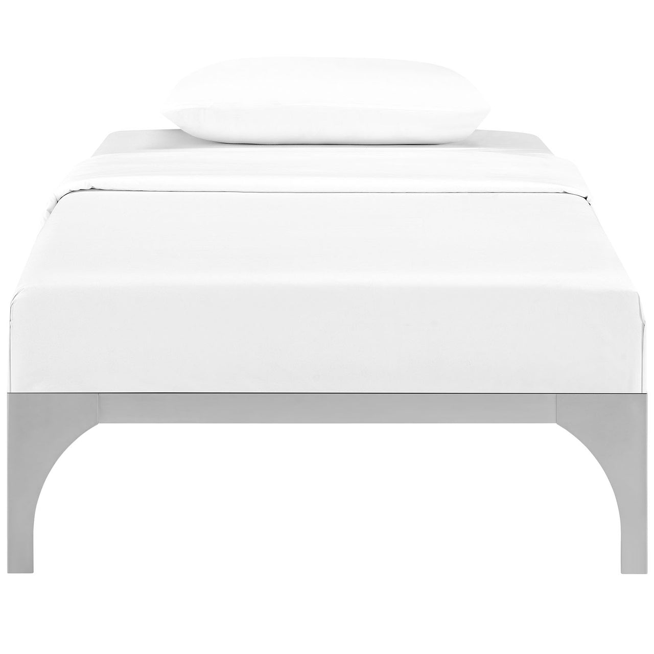 Levitt Twin Bed Frame, Silver