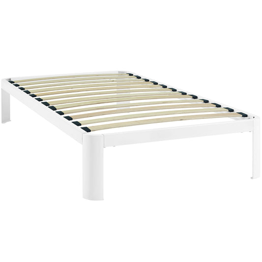 Elevation Twin Bed Frame, White