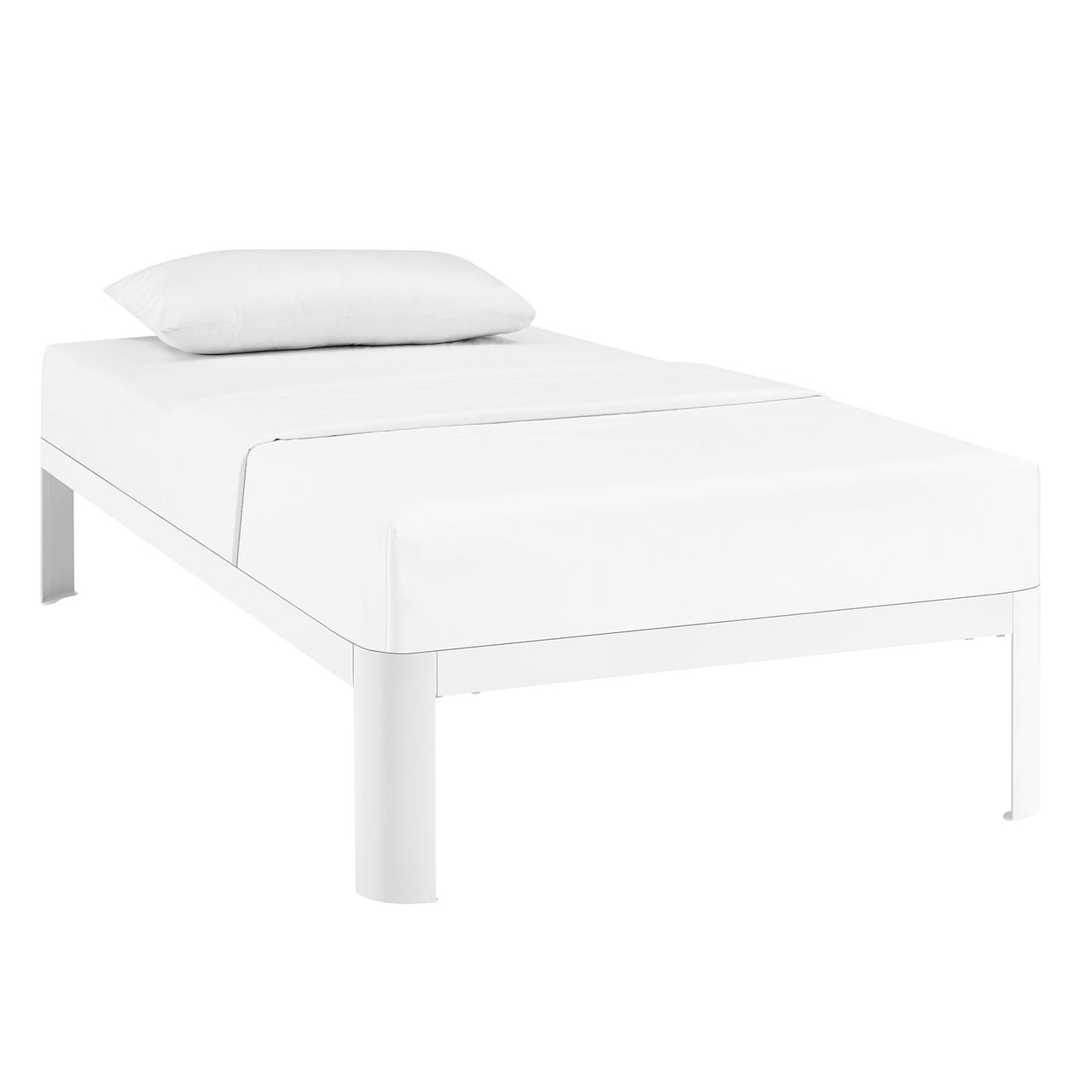Elevation Twin Bed Frame, White