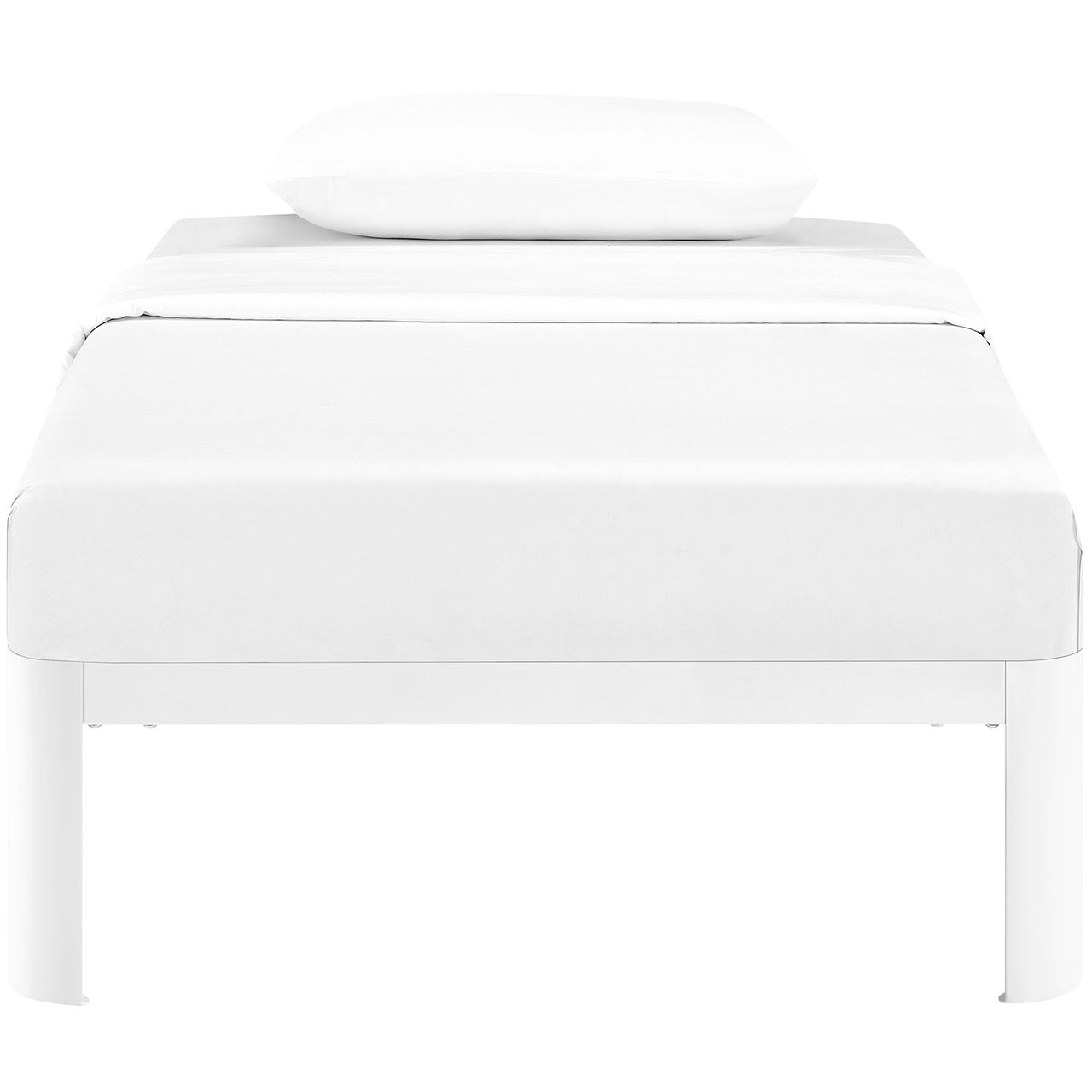 Elevation Twin Bed Frame, White