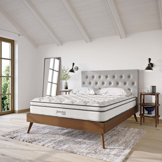 10" Hybrid King Mattress, JENH10, White