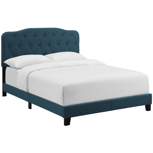 Elira Fabric Queen Bed, Azure