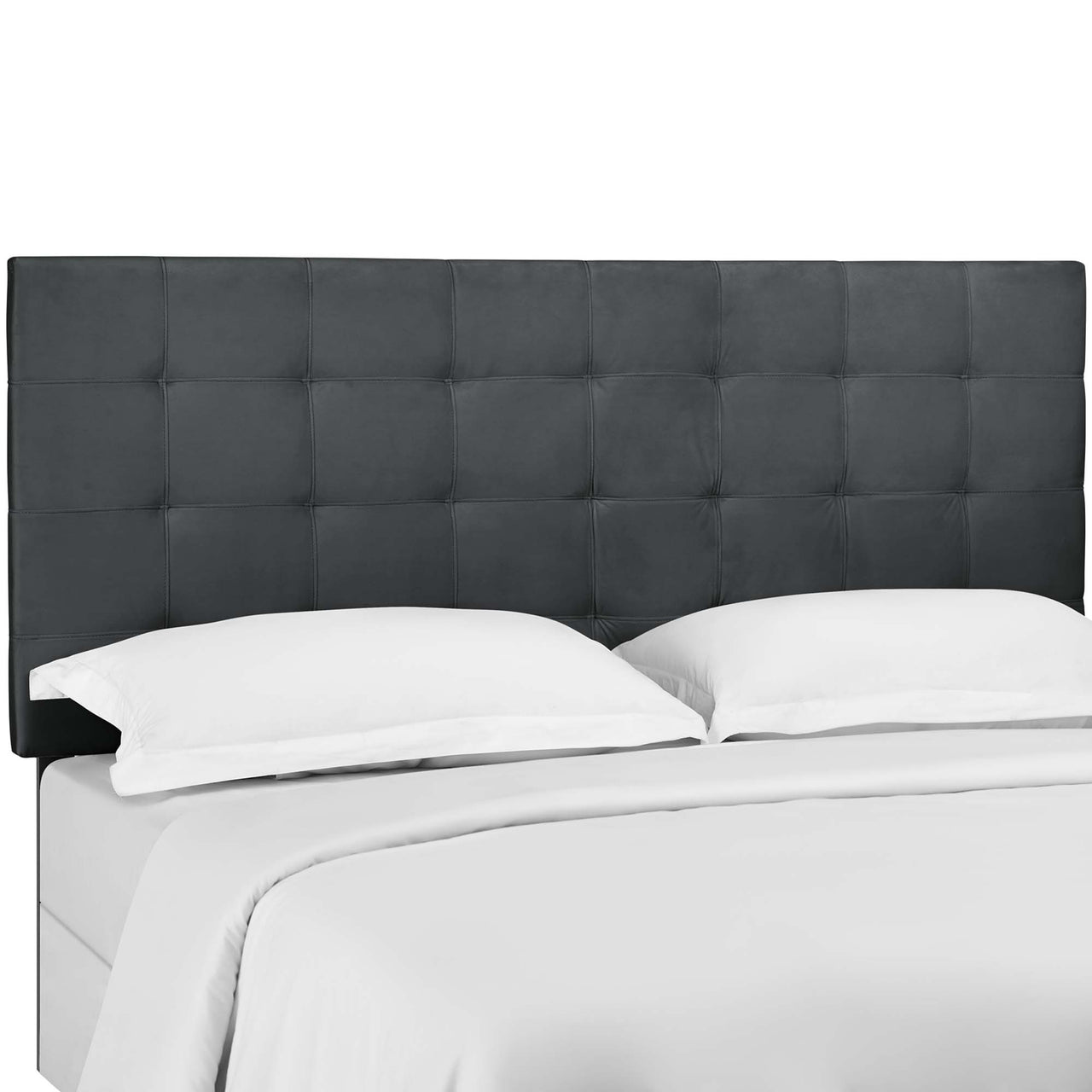Coordinate Velvet Full | Queen Headboard, Gray