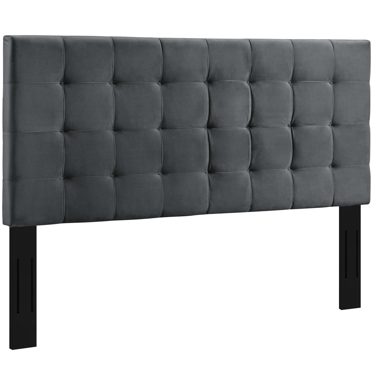 Coordinate Velvet Full | Queen Headboard, Gray