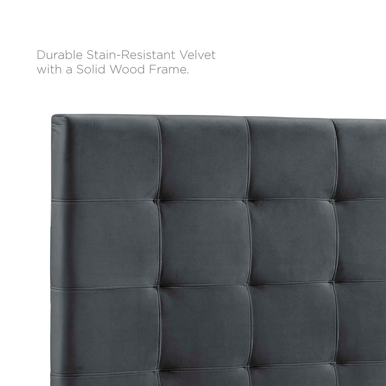 Coordinate Velvet Full | Queen Headboard, Gray