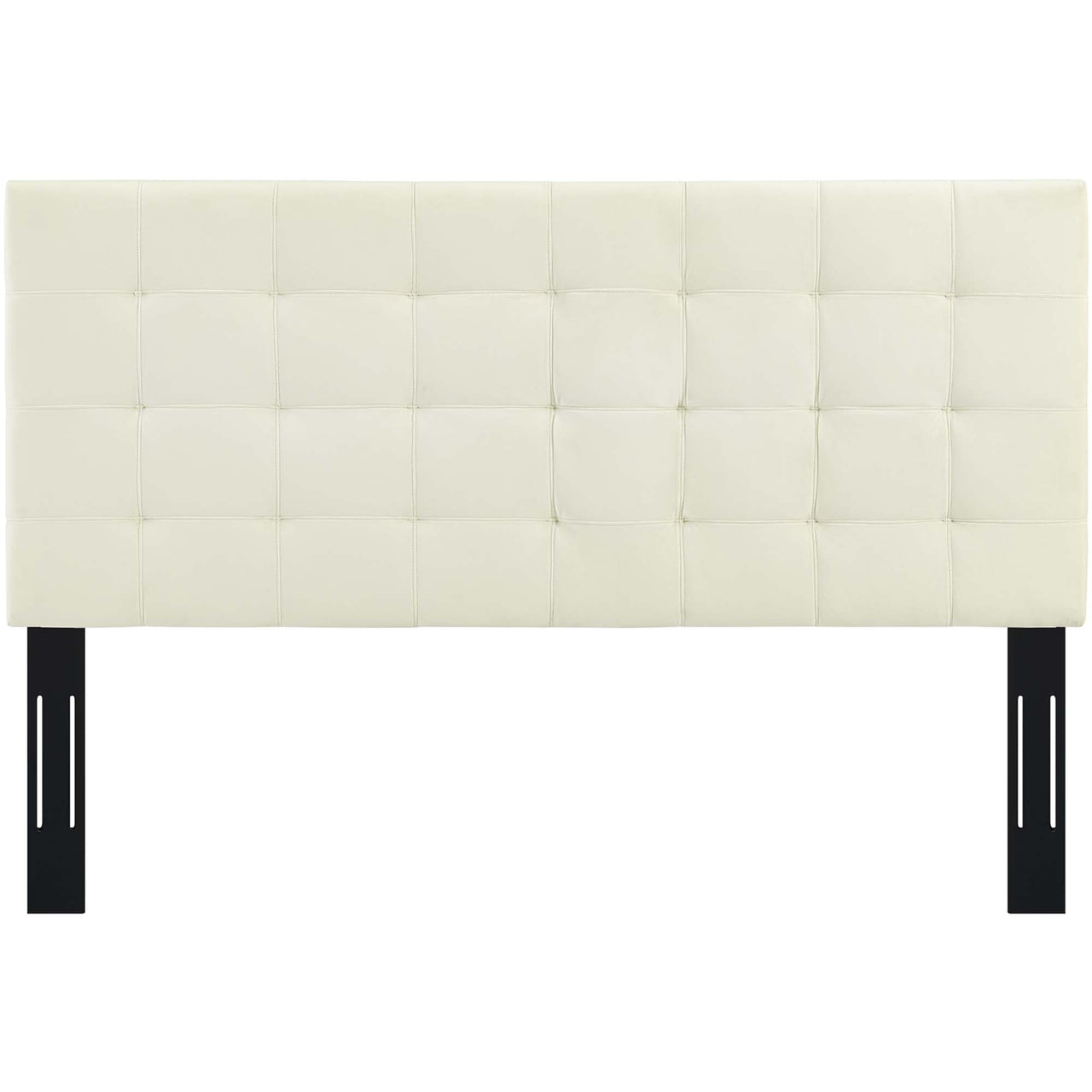 Coordinate Velvet Full | Queen Headboard, Ivory