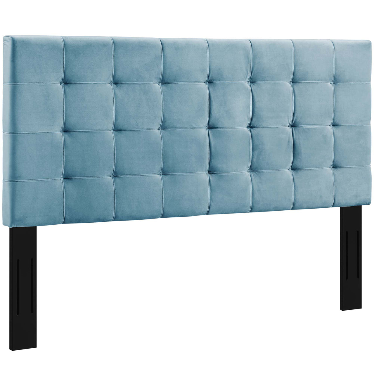 Coordinate Velvet Full | Queen Headboard, Caspian Blue