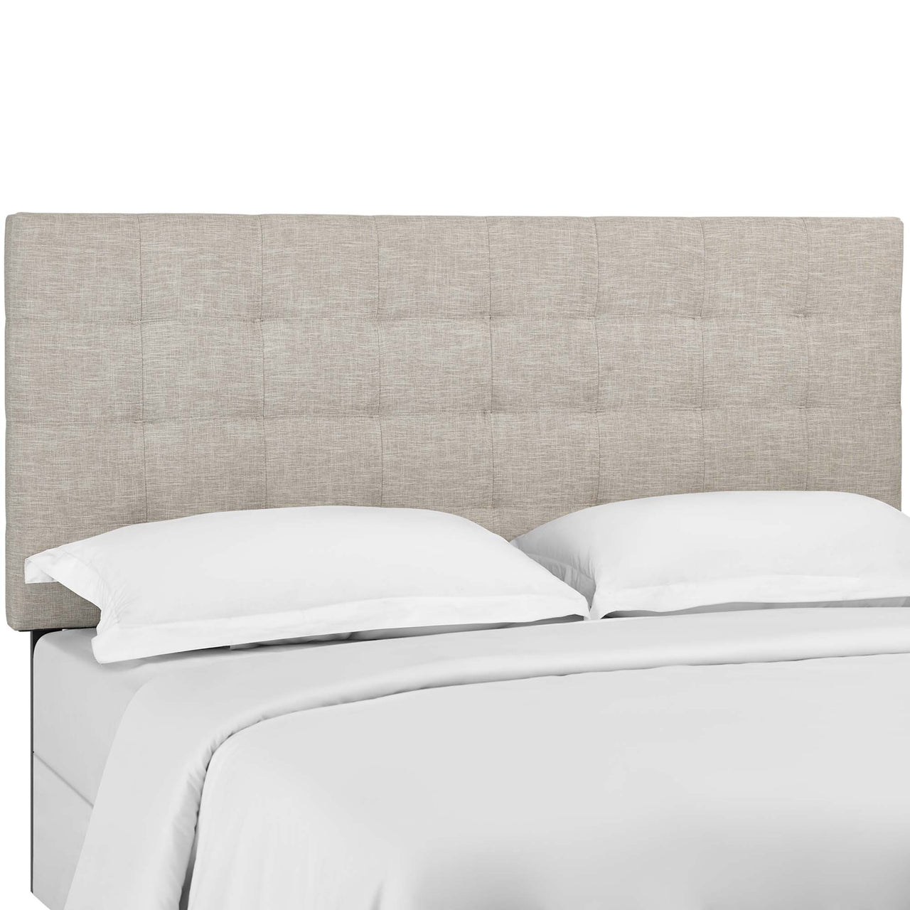 Coordinate Linen Fabric King and California King Headboard, Beige