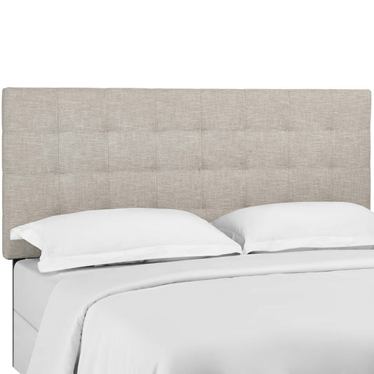 Coordinate Linen Fabric King and California King Headboard, Beige