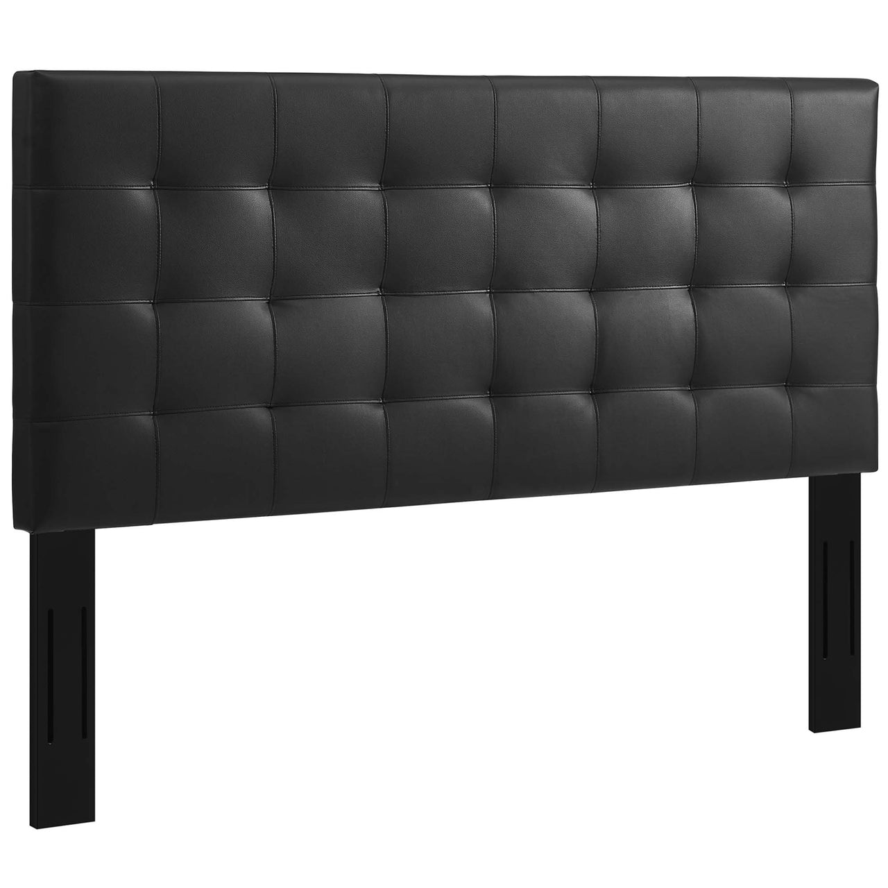 Coordinate Faux Leather King and California King Headboard, Black
