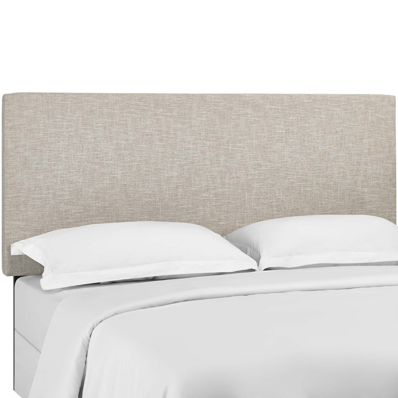 Tylea Linen Fabric King and California King Headboard, Beige