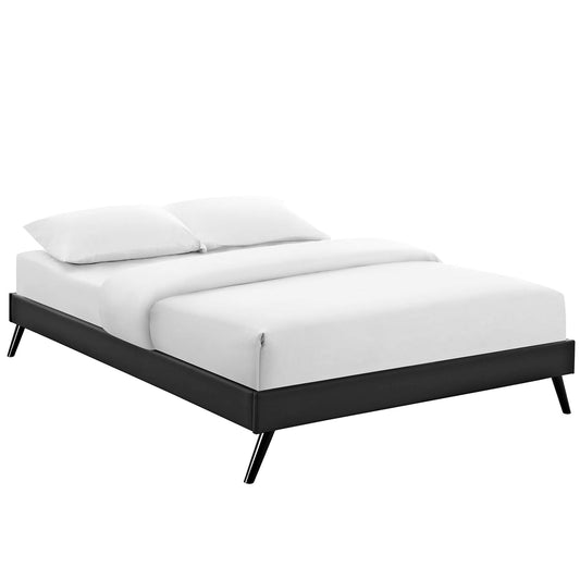 Atlasi Eco-Leather Full Bed Frame, Black