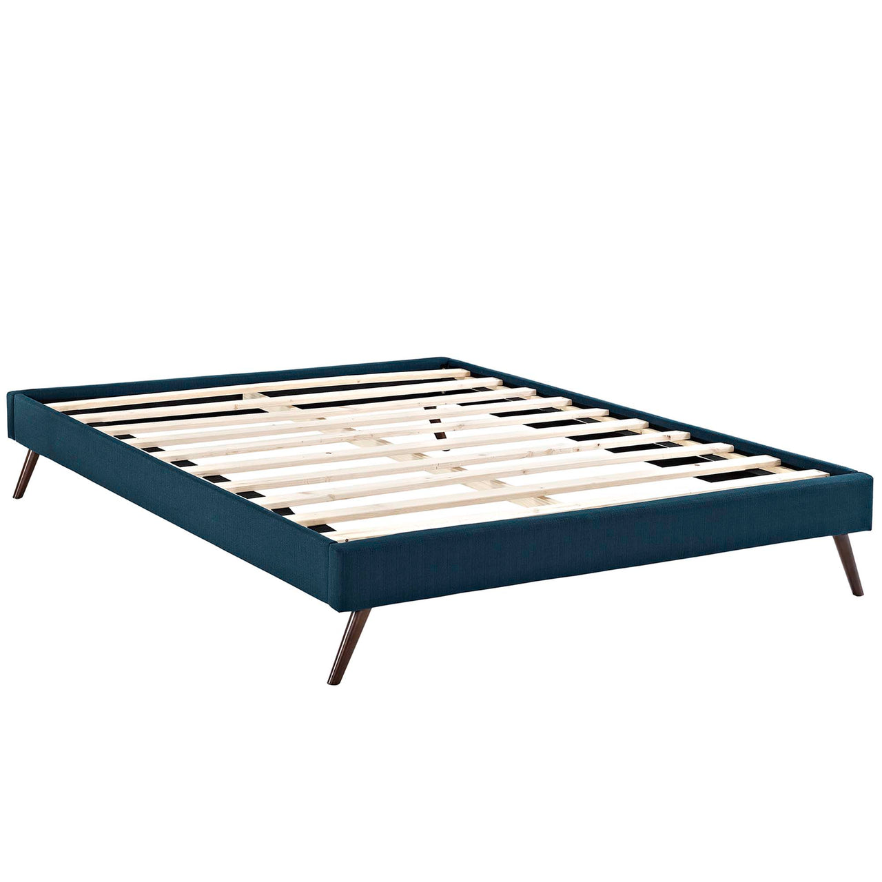 Atlasi Fabric Full Bed Frame, Azure