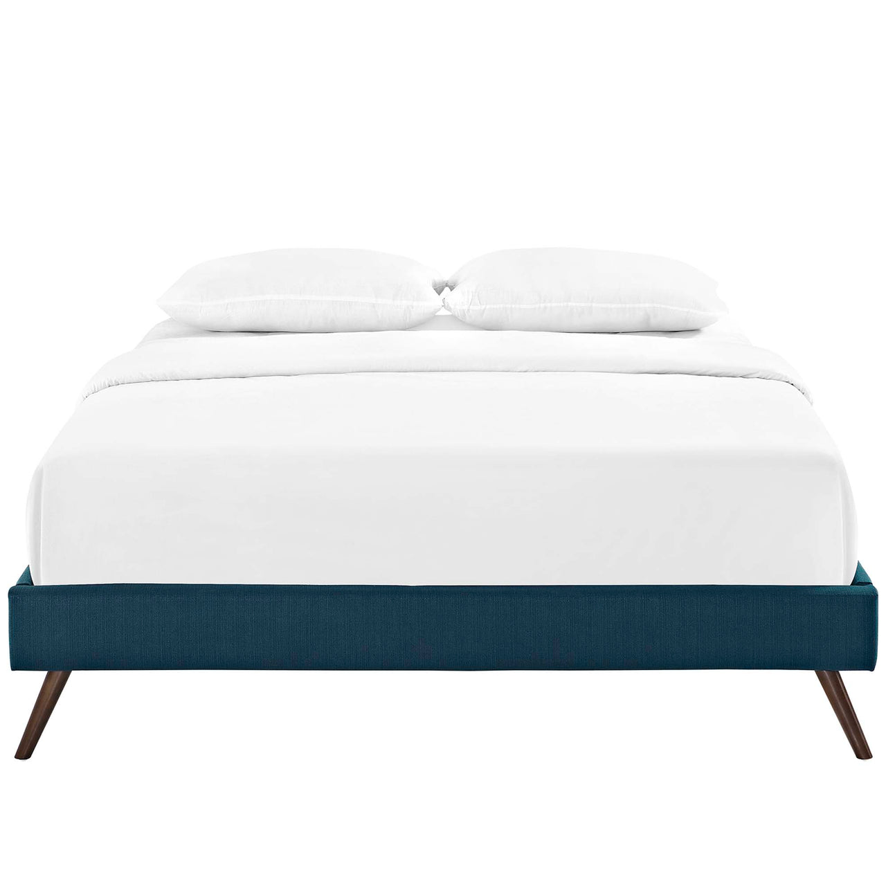 Atlasi Fabric Full Bed Frame, Azure