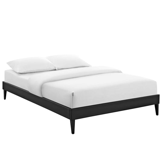 Tasha Eco-Leather Full Bed Frame, Black