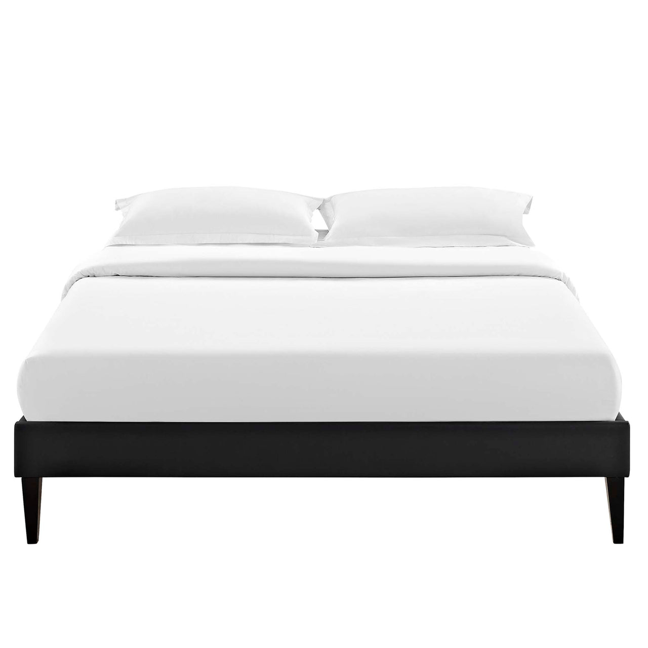 Tasha Eco-Leather Full Bed Frame, Black
