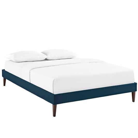 Tasha Fabric Full Bed Frame, Azure