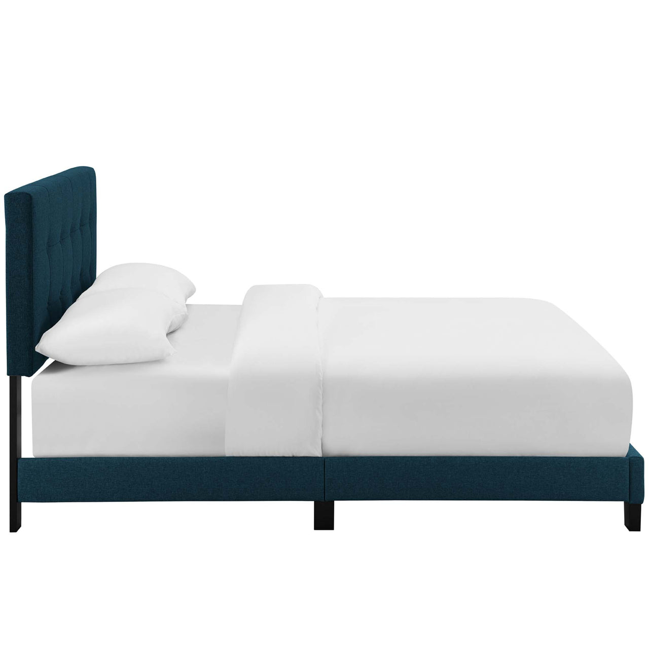 Amirada Fabric Twin Bed, Azure