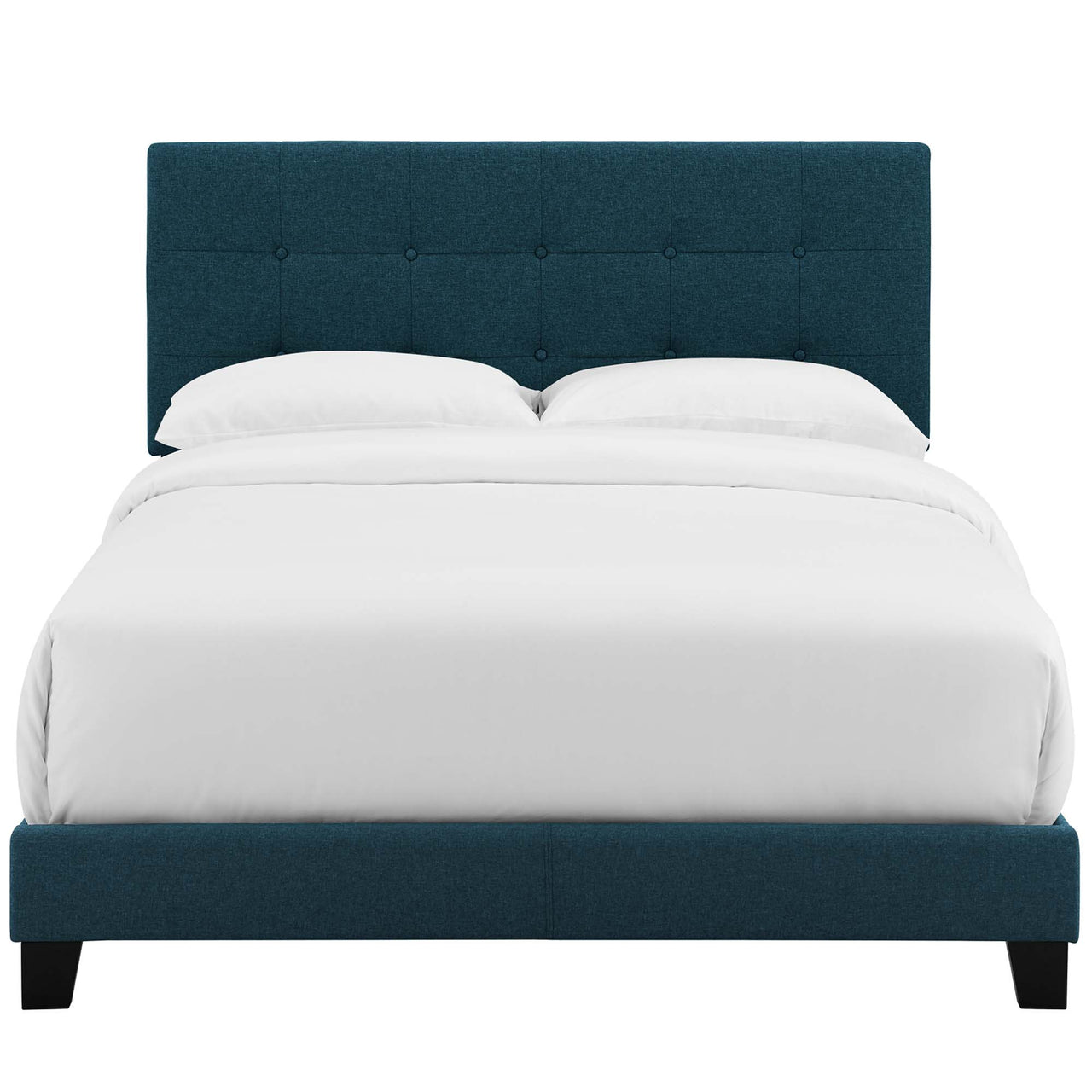 Amirada Fabric Twin Bed, Azure