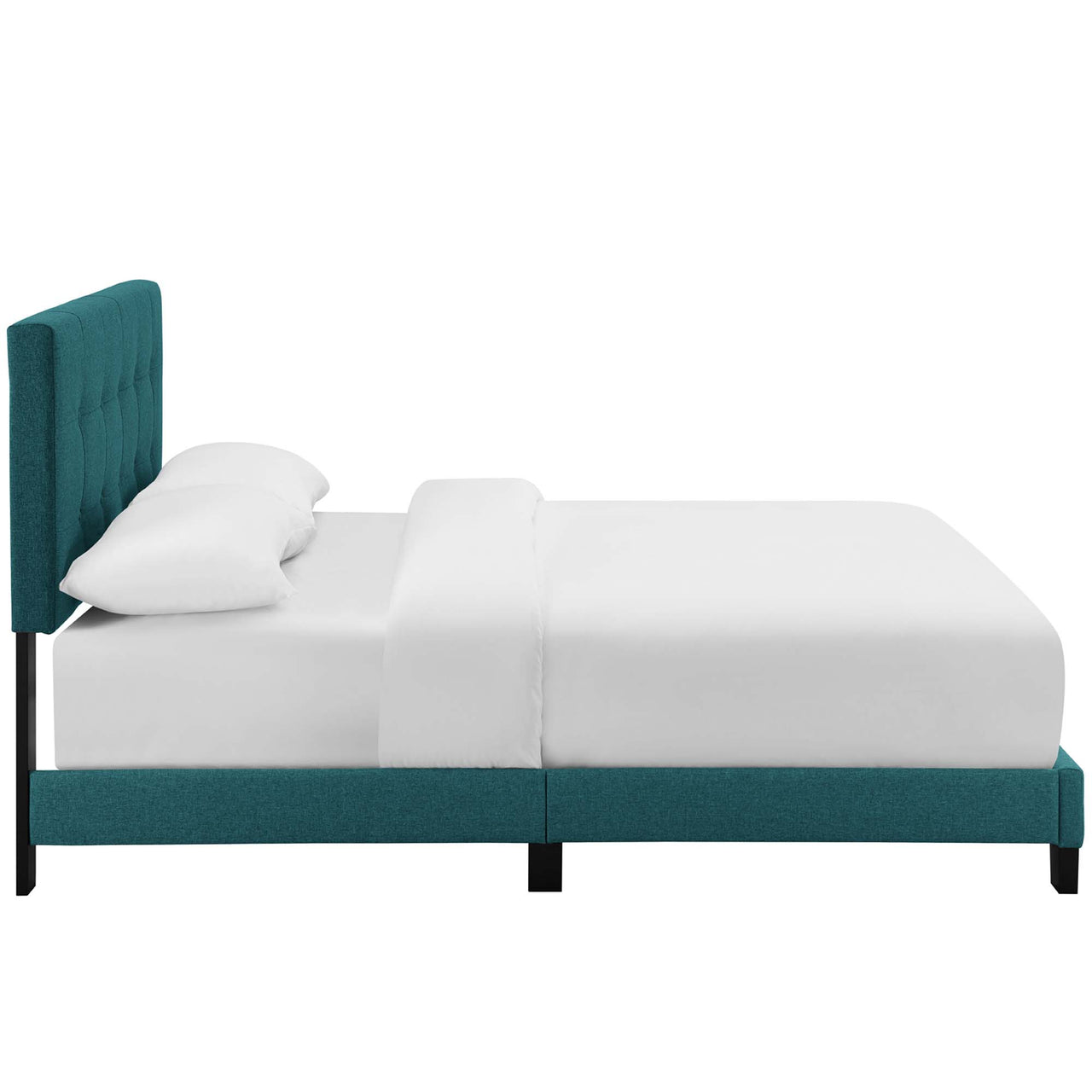 Amirada Fabric Full Bed, Teal