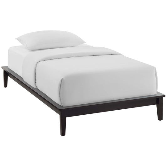 Woodcroft Twin Platform Bed Frame, Espresso