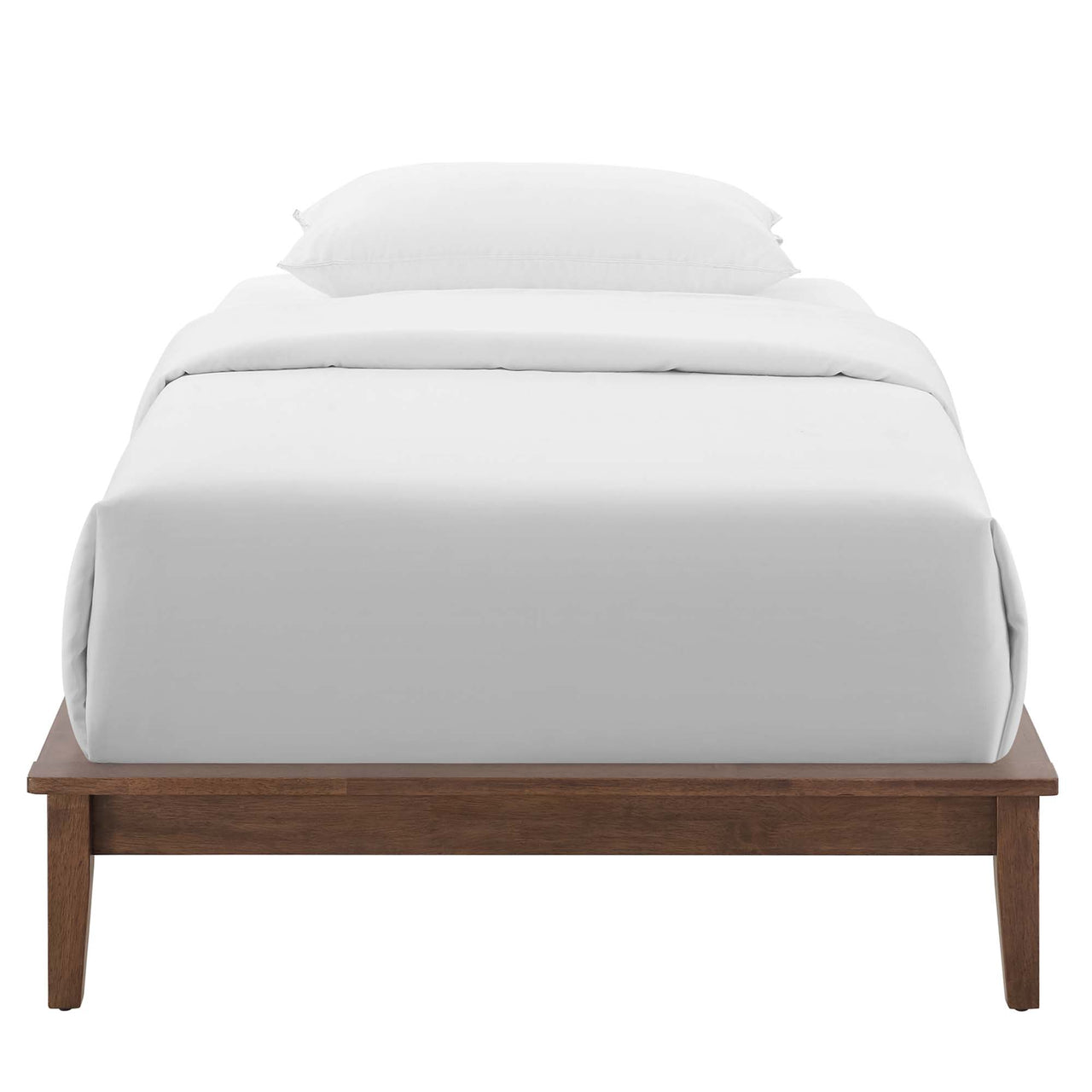 Woodcroft Twin Platform Bed Frame, Walnut