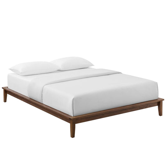 Woodcroft Full Platform Bed Frame, Walnut