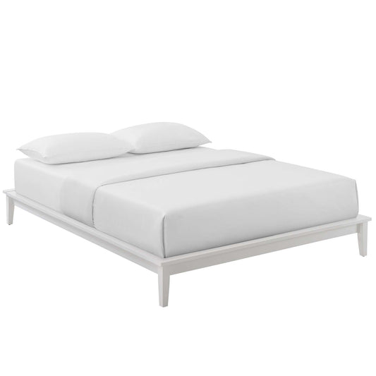 Woodcroft Full Platform Bed Frame, White