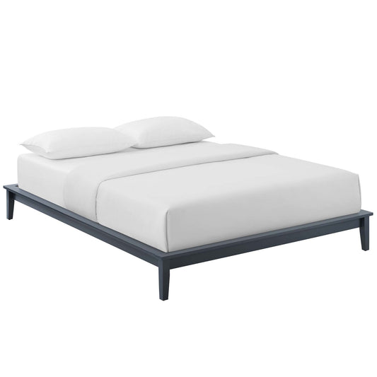 Woodcroft Queen Platform Bed Frame, Gray