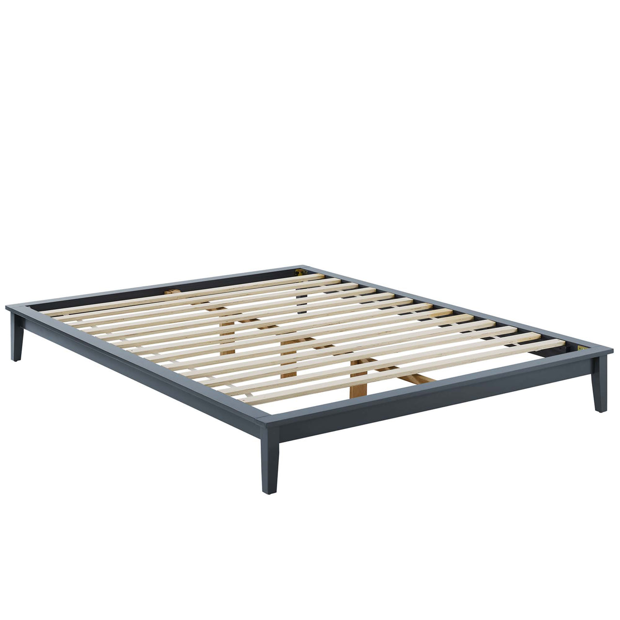 Woodcroft Queen Platform Bed Frame, Gray